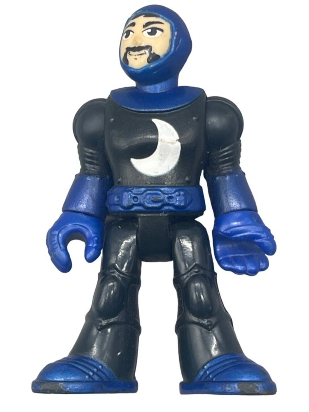 Fisher Price Imaginext action figure castle blue knight moon 3" plastic READ